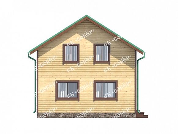 Брусовой коттедж 7х9. фото