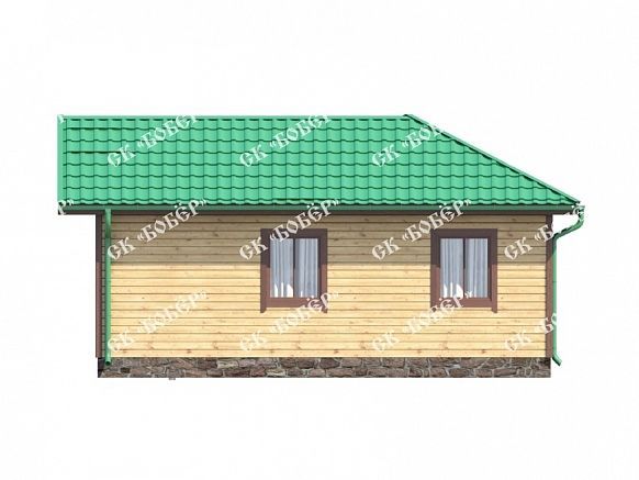 Садовый дом из бруса 6х8. фото